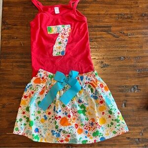 Paint Party Birthday Outfit